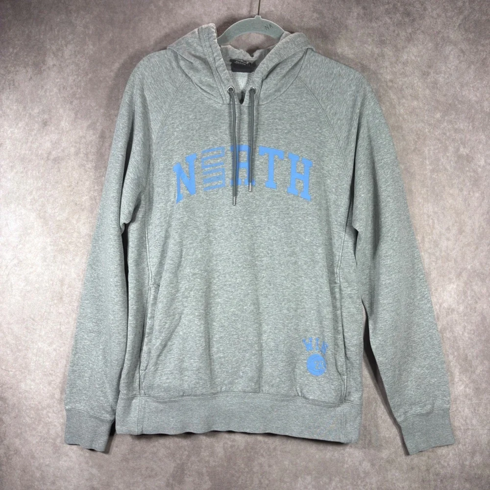 Jordan North Hoodie Mens Size Medium Gray Pullover‎ AJ1383-063 Fleece Gym Active